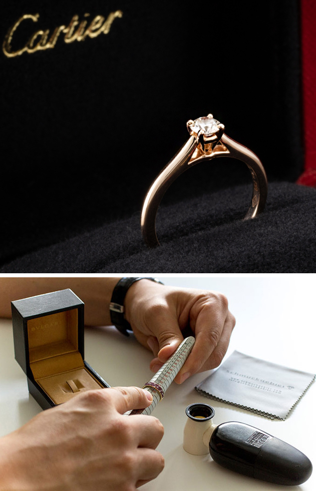 Кольцо Cartier с бриллиантом